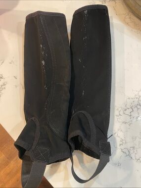Dublin Black Women's Riding Half Chaps with Rear Zipper Suede